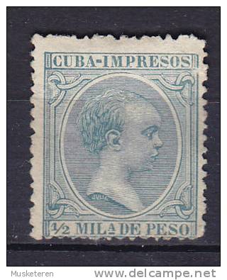 Cuba 1896/97 Mi. 106     ½ M König King Alfons XIII., MNG - Cuba (1874-1898)