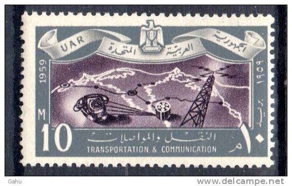 Egypte ; 1999 ; N° Y : 453 ; N * ,gomme Tachée.très Léger  , " Telecoms " Cote Y : 1.25 E. - Other & Unclassified