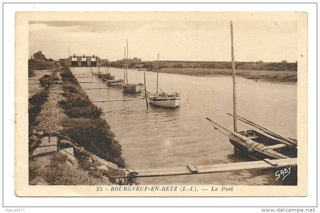 Bourgneuf-en-retz (44) : Le Port Près Des écluses En 1930. - Bourgneuf-en-Retz