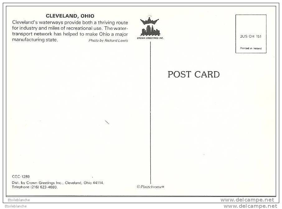 CPM OH Cleveland, Ohio / The Flats / Lac, Pont à Bascule, Bateaux, Port - Cleveland