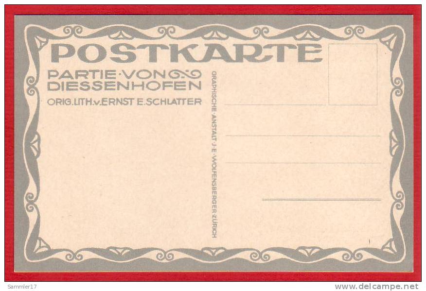 DIESSENHOFEN LITHO VON ERNST E. SCHLATTER - Diessenhofen