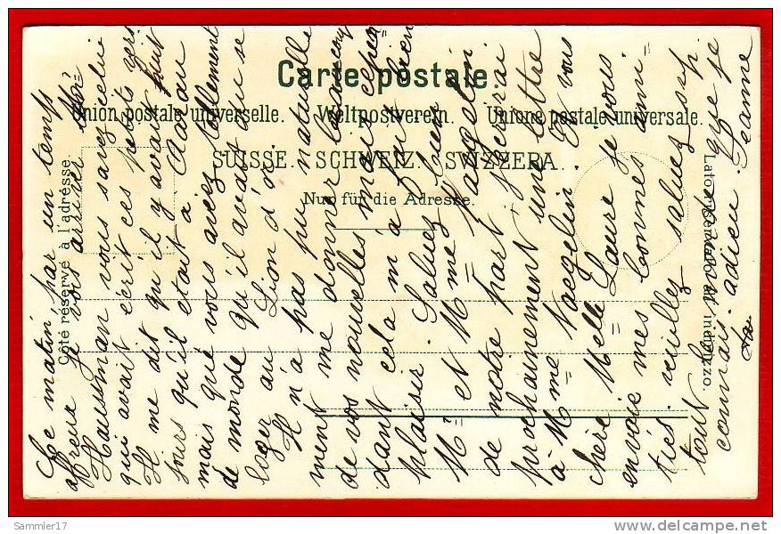 GLION LITHO GARE BAHNHOF CHEMIN DE FER TERRITTET-GLION 1897 - Autres & Non Classés