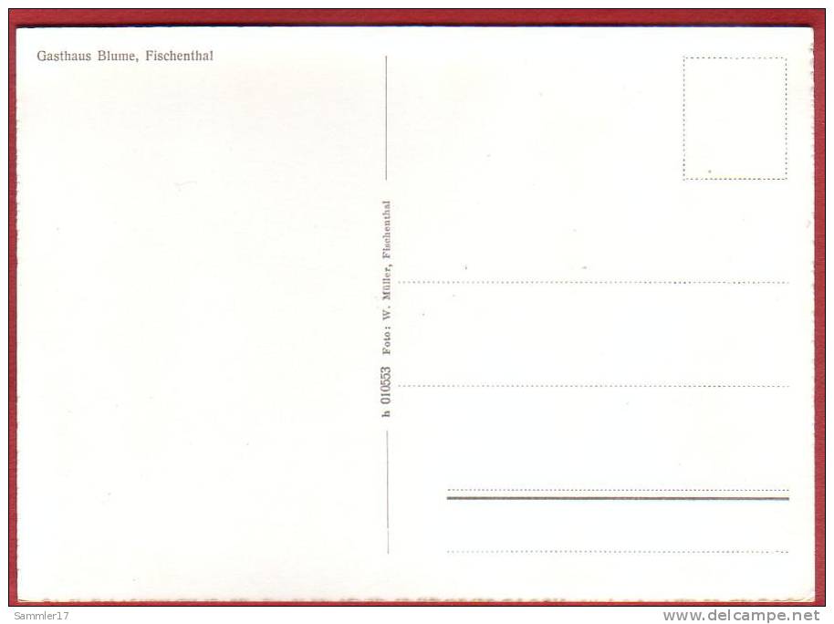 FISCHENTHAL, GASTHAUS BLUME, GROSSFORMAT - Fischenthal