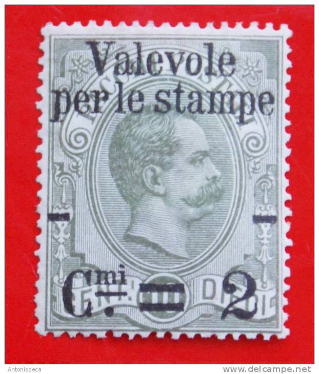 ITALIA 1890 VALVOLE PER LE STAMPE CENT 2 SU 10 MH - Colis-postaux