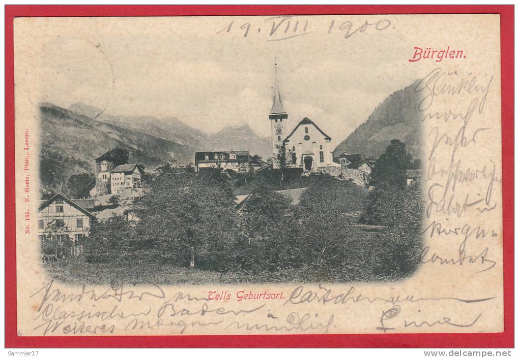 BÜRGLEN, LICHTDRUCK 1900 - Bürglen