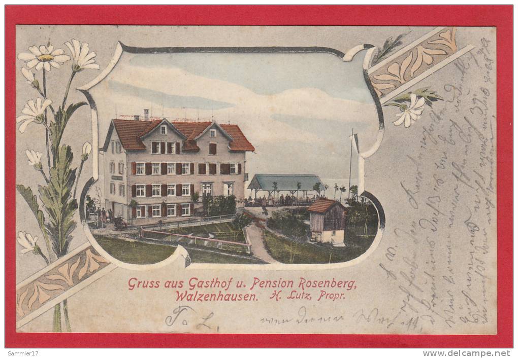 WALZENHAUSEN GASTHOF ROSENBERG 1903 - Walzenhausen