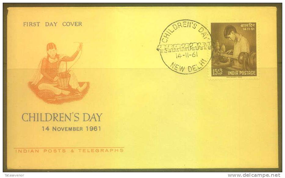 INDIA FDC Vir INDIA 010 Children's Day Crafts - FDC