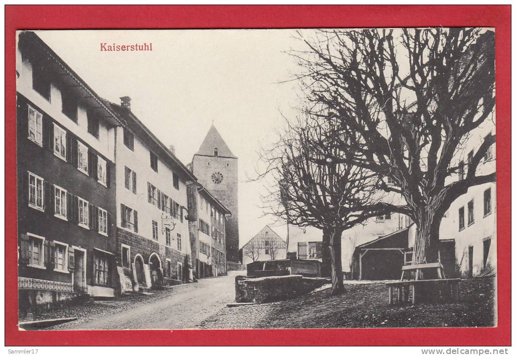 KAISERSTUHL, STRASSENANSICHT MIT RÖMERTURM - Kaiserstuhl