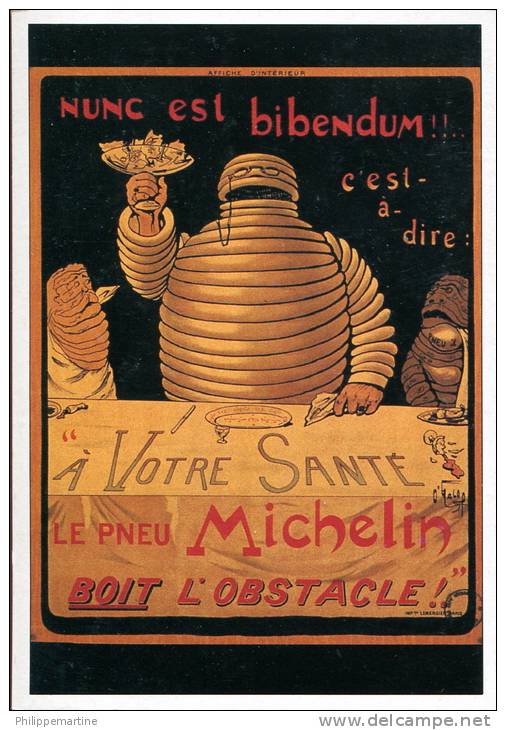 Michelin : "Il Boit L'obstacle" 1898 - Autres & Non Classés