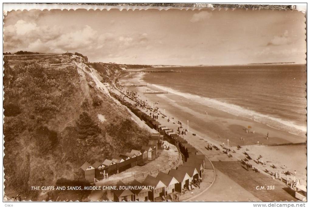 BOURNEMOUTH - The Cliffs And Snds, Middle Chine - Bournemouth (until 1972)