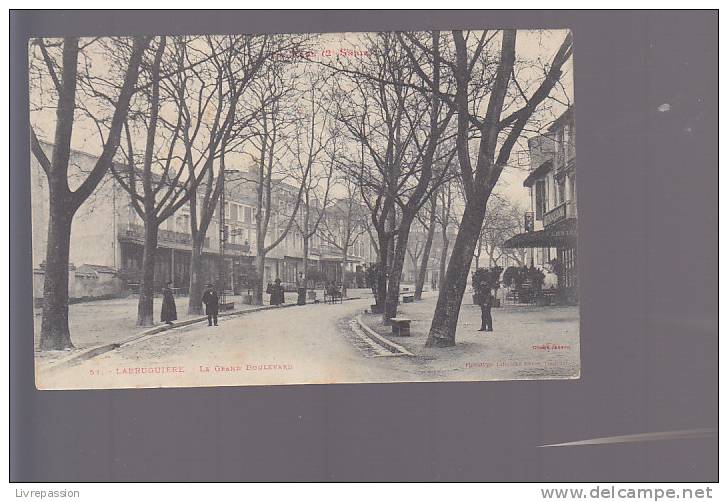 Cpa, Labruguiére , Le Grand Boulevard  , Voyagé - Labruguière