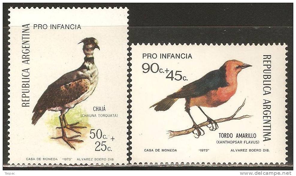 Argentina 1973 Mi# 1142-1143 ** MNH - Birds - Neufs