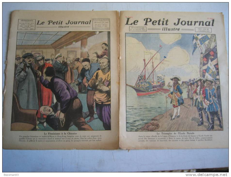 LE PETIT JOURNAL N° 1667 03/12/1922  LE TRIOMPHE DE L'ECOLE NAVALE + LE FEMINISME A LA CHINOISE - Le Petit Journal