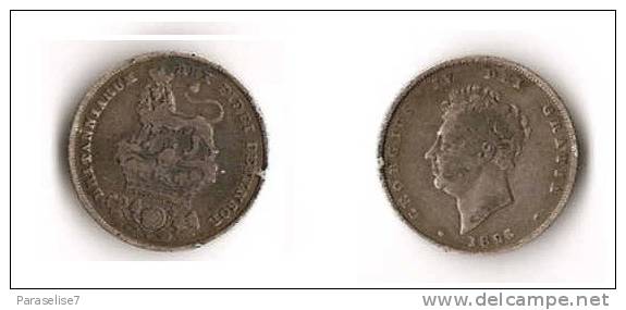 GRANDE - BRETAGNE  1 SHILLING 1826  ARGENT  RARE ! - I. 1 Shilling