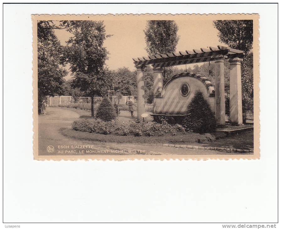 LUXEMBOURG [OF #10399] - Ville D'Esch-sur-Alzette - AU PARC LE MONUMENT MICHEL WELTER - Esch-Alzette