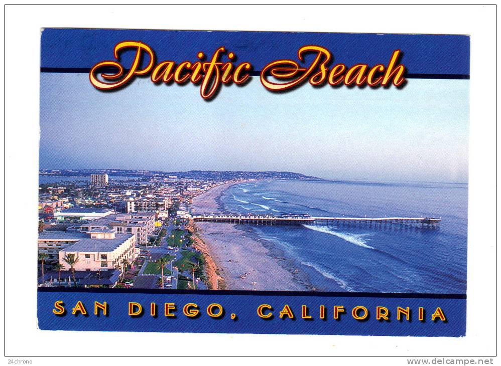 Etats Unis: California, San Diego, Looking South Past Crystal Pier, Photo GeorgePenman (12-402) - San Diego