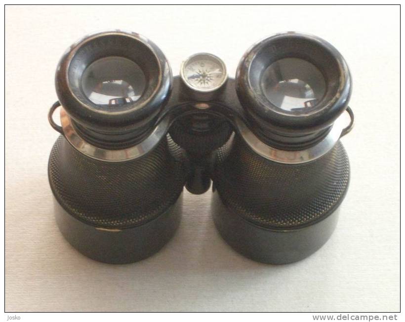 WW1 - K.u.K. Austria-Hungary Army Military Binoculars With Compass D.HERM.KOHL Optiker Wien Osterreich Militär-fernglas - Optica