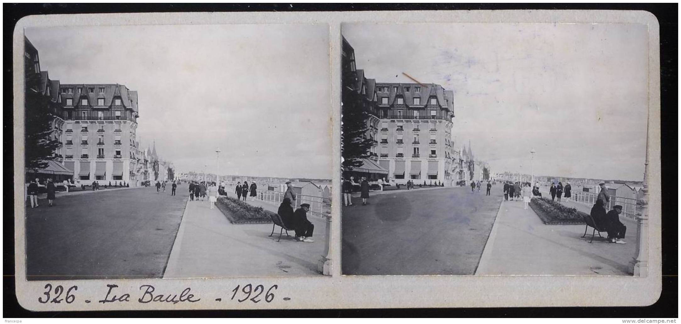 049 CARTE STEREO - LOIRE ATLANTIQUE - LA BAULE - 1926 - La Baule-Escoublac