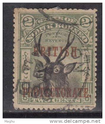 North Borneo Postal Used 1901 , Opt., BRITISH PROTECTORATE, 2c  Stag, Malaya, As Scan - Sabah