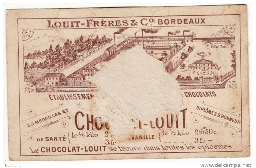 CHROMO Chocolat Louit La Danse Du Coq (Alsace) Couple Habits Traditionnels - Louit