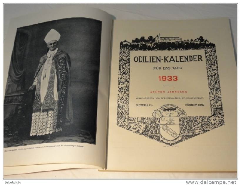 Almanach Ste Odile Alsace 1933 En Allemand - Non Classés