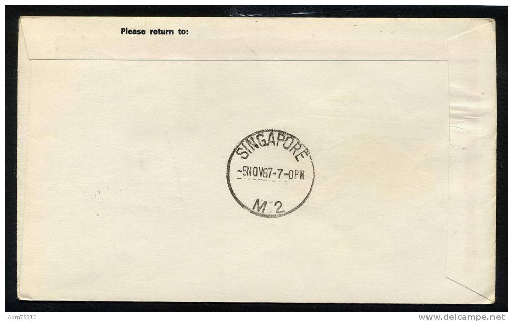 NORVEGE 1967 Env; 1er Vol SAS Trans-asian-express - FDC