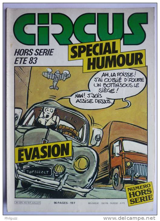 Magazine CIRCUS HS  SPECIAL HUMOUR été 83 - Circus