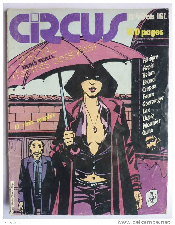 Magazine CIRCUS N°40 Bis HS  SPECIAL FEMMES DESSINEES - Circus