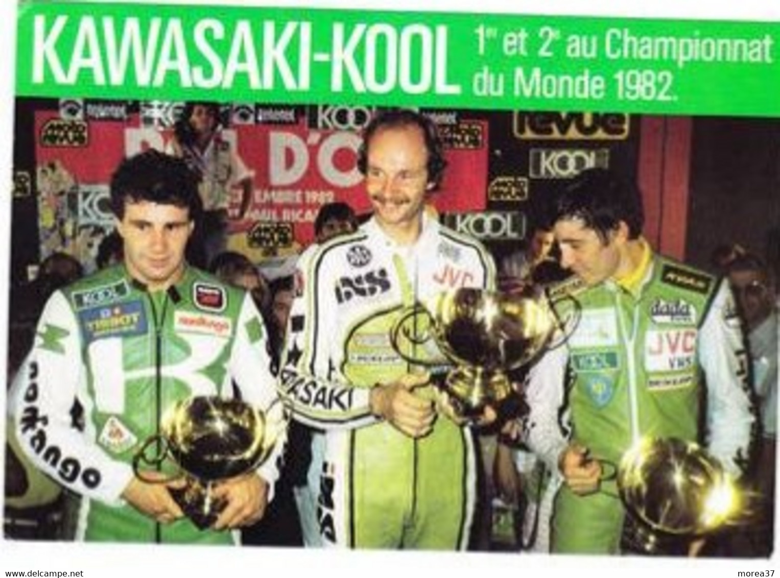 J C  Chemarin Et J Cornu S Pellandini 2e Au Bol D'or 1982 1e Au Championnat Du Monde 1982 Sur Kawasaki-kool N2 - Sport Moto