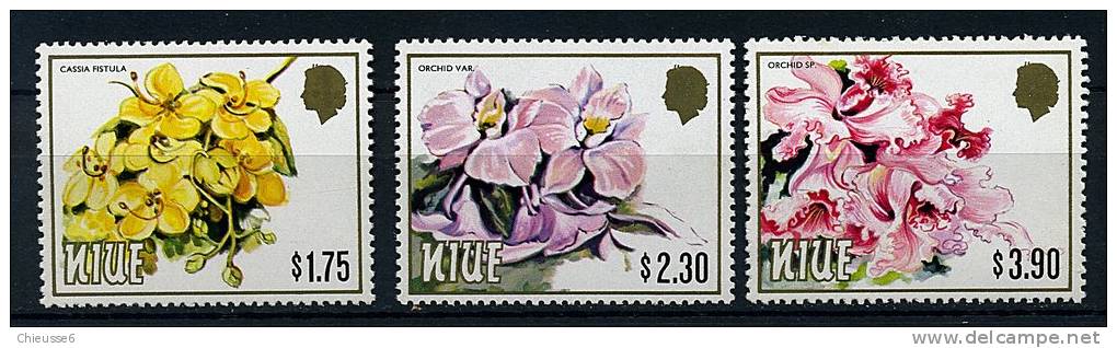 Niue ** N° 439 à 441 - Série Courante. Fleurs Du Pacifique Sud - Niue