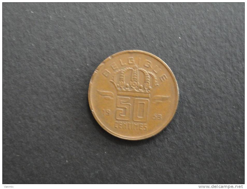 1953 - 50 Centimes - Belgique - 50 Cent