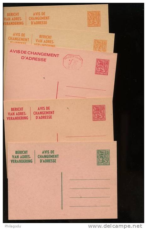 Chiffre Et Banderolle     9 Différents Neuf Et Un Oblitéré - 1977-1985 Cijfer Op De Leeuw