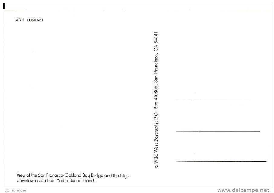 CPM San Francisco (California) The City, View Of The Bay Bridge / Downtown Area From Yerba Buena Island - San Francisco