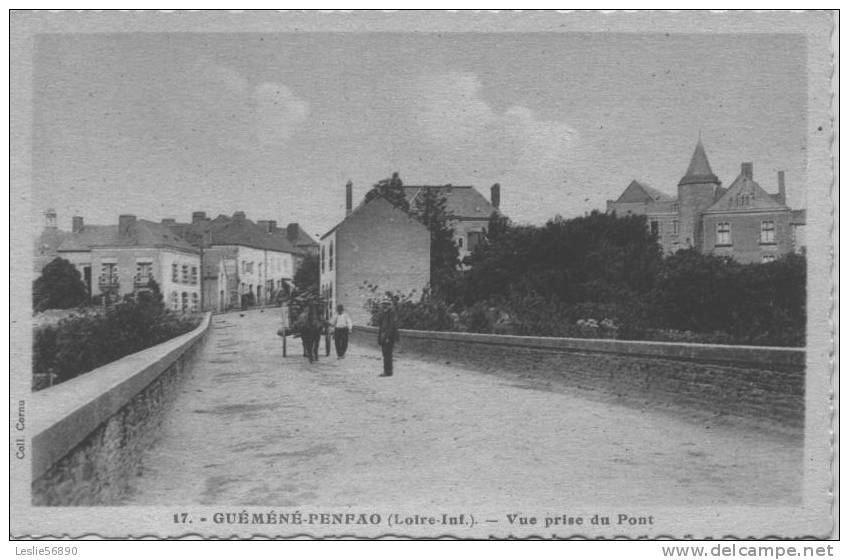 GUEMENE -PENFAO   *** Place De L´ancienne église,vers L´est   ***     Peu Courante - Guémené-Penfao