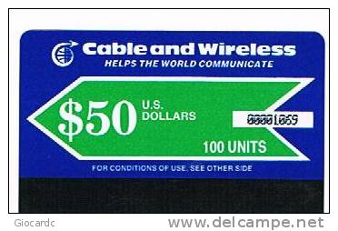 MALDIVE (MALDIVES)   - CABLE & WIRELESS  (AUTELCA) - 2000 LOGO 50 (TIRAGE 2177)     - USED  -  RIF. 1577 - Maldive