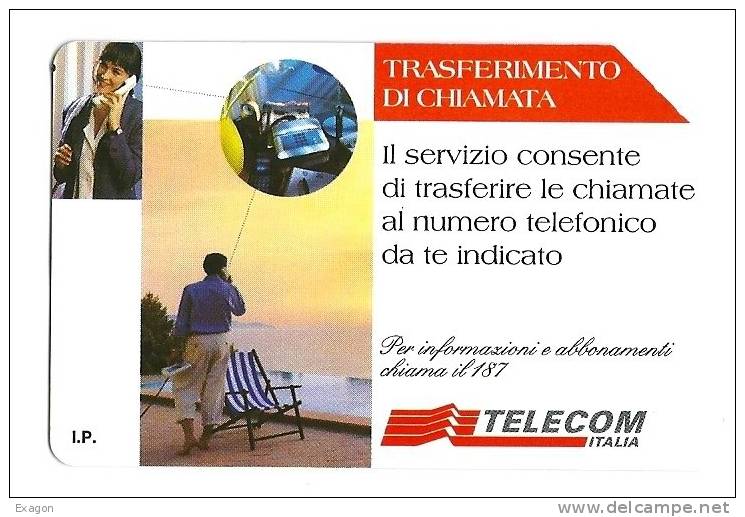 SCHEDA TELEFONICA  -  Telecom  Da  £. 5.000  -  Validità  Anno  1996  -  Trasferimento Di Chiamata. - Operatori Telecom