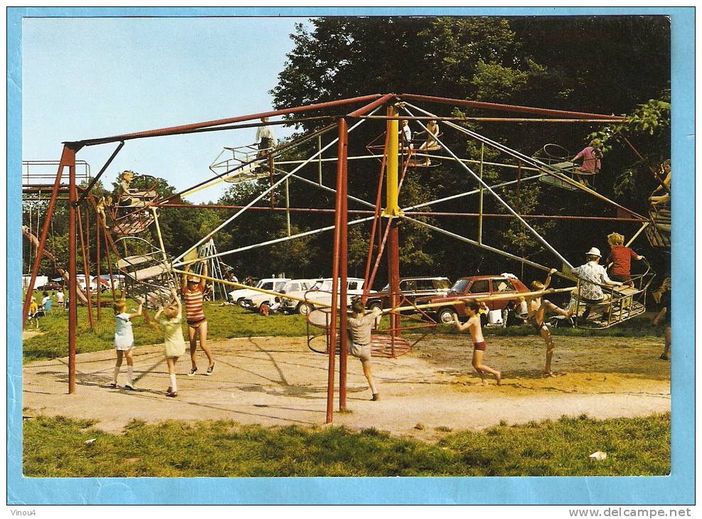 CPSM - Wavrechain-sous-Faulx- Par Bouchain - Le Fleury, Parc, Jeux...le Manège Aérien-59-Nord - Bouchain