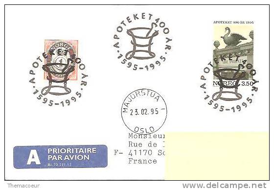 Norway 400 Years Of Pharmacy, Mortar Pestle Stamp Concurring, 400 Ans De Pharmacie , Pilon , Mortier - Pharmazie