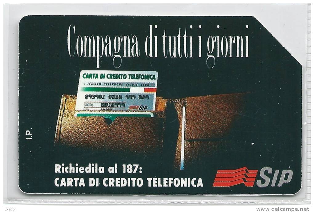 SCHEDA TELEFONICA  -  SIP  Da  £. 5.000  -  Validità  Anno  1995  -  Carta Di Credito Telefonica. - Opérateurs Télécom