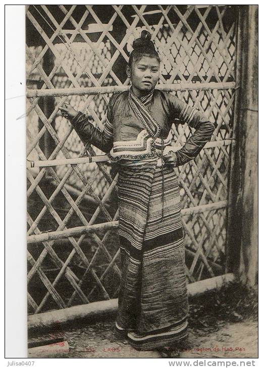 LAOS Type De Femme De La Région De Hao Pan Gros Plan - Laos