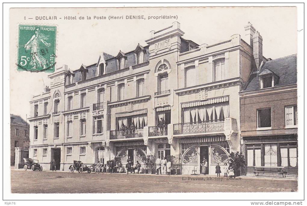 76 - DUCLAIR - Hôtel De La Poste  - Beau Cliché - Voir Scans - Duclair