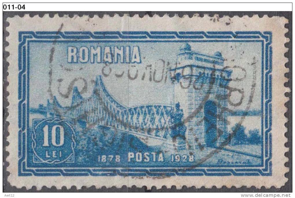 ROMANIA, 1928, Cernavoda Bridge, Cancelled (o); Sc./Mi. 341/344 - Usado