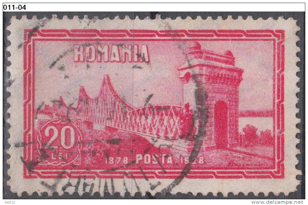 ROMANIA, 1928, Cernavoda Bridge, Cancelled (o); Sc./Mi. 342/345 - Used Stamps