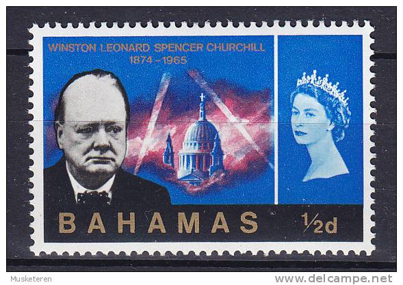 Bahamas 1966 Mi. 229      ½ P Winston Churchill Commemoration MNH** - 1963-1973 Interne Autonomie