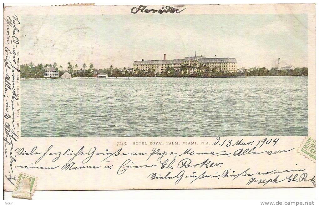 A-1-3-25  Hotel Royal Palm Miami 1904 - Miami