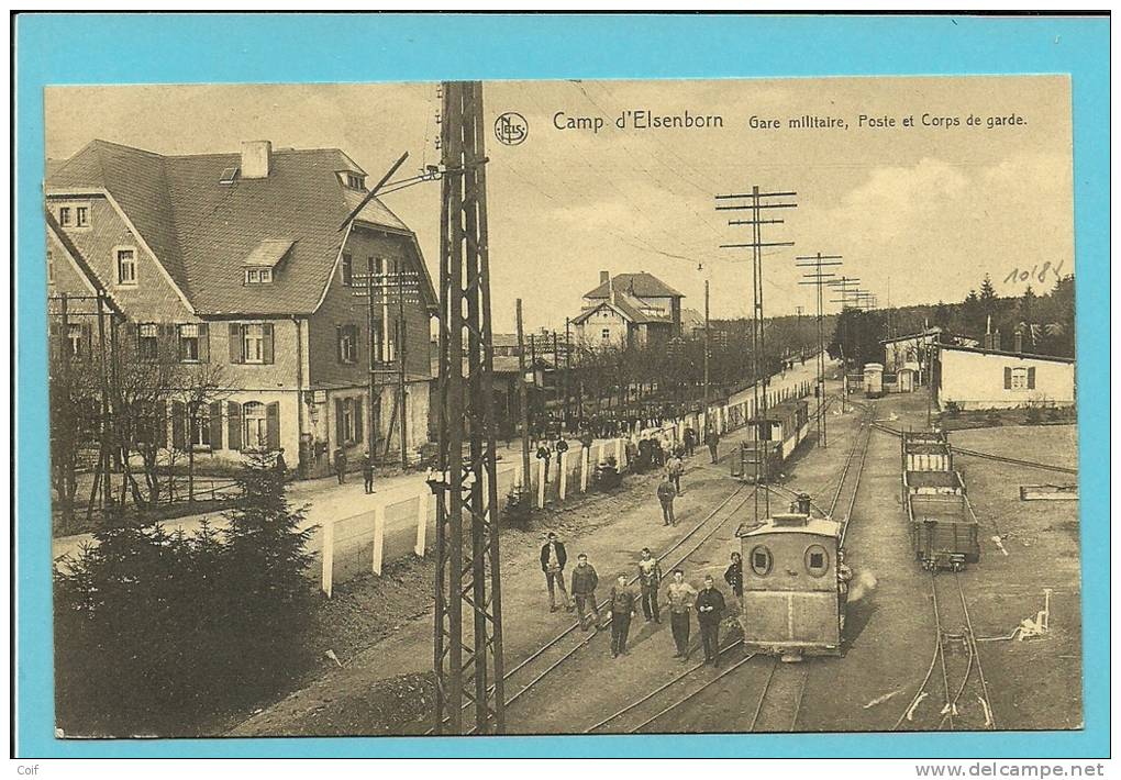 194 Op Kaart " Camp D'Elsenborn / Gare Militaire, Poste Et Corps De Garde" (Oostkantons) (cantons De L´Est) - OC55/105 Eupen & Malmédy