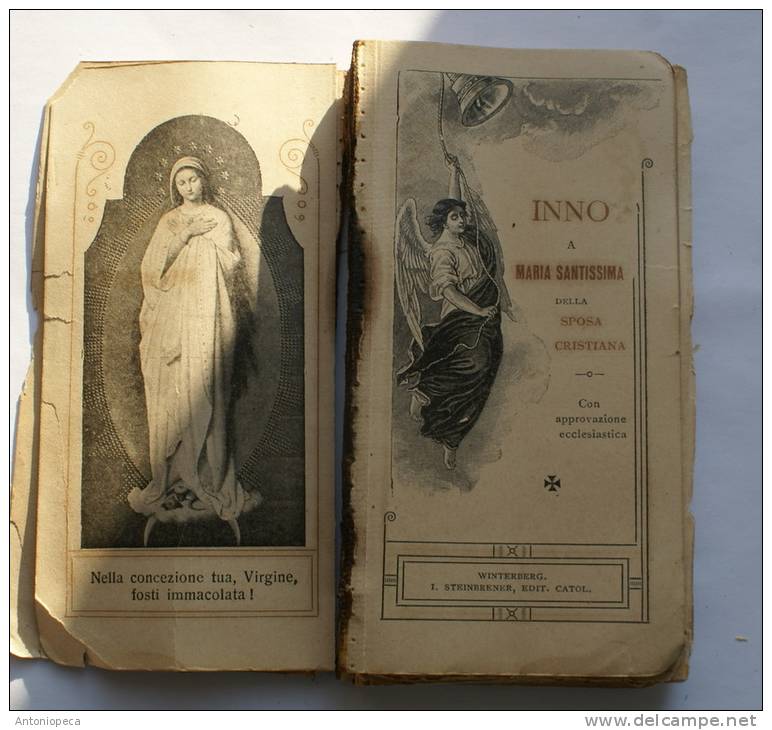 ANTICO LIBRICINO DI PREGHIERE DEL 1889 CON RARI SANTINI - Livres Anciens