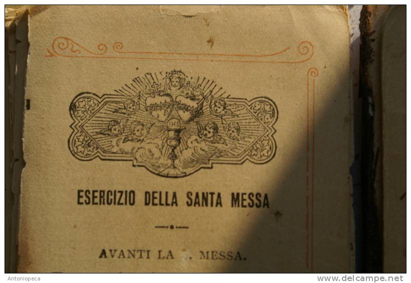 ANTICO LIBRICINO DI PREGHIERE DEL 1889 CON RARI SANTINI - Libros Antiguos Y De Colección