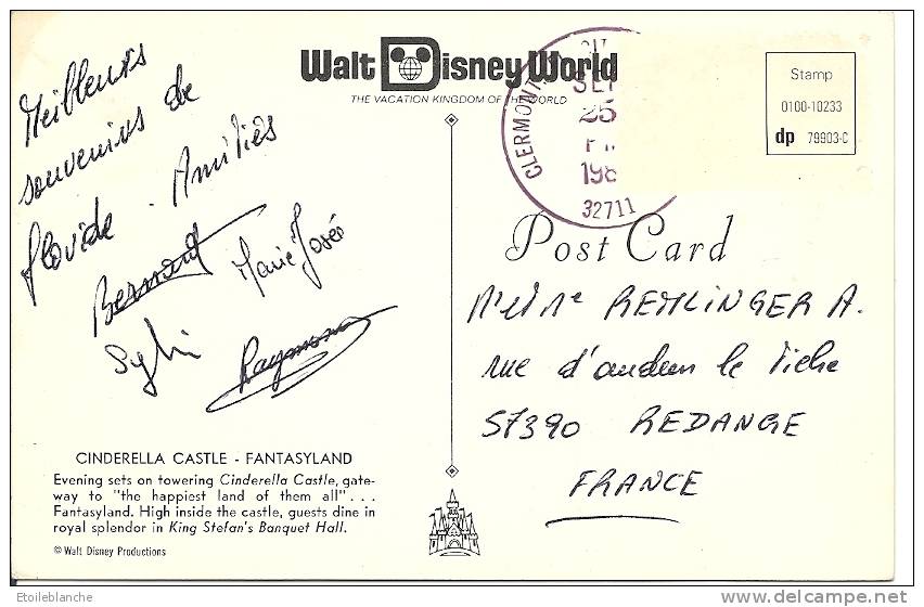 Florida Orlando Walt Disney World, Cinderella Castle, Fantasy Land / Château De Cendrillon / Floride, Années 80 - Orlando
