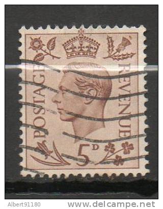 GRANDE-BRETAGNE  5p Brun 1937-47 N°216 - Used Stamps